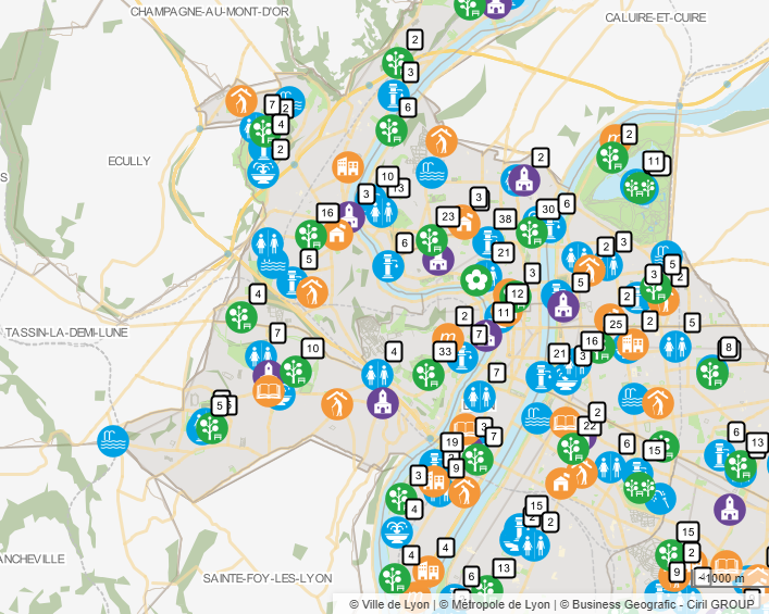 carte des lieux frais à lyon