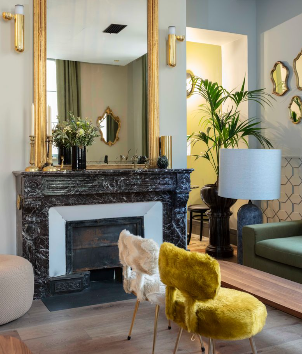 hotel abbaye, Lyon, café basilic, salon ouvert au public